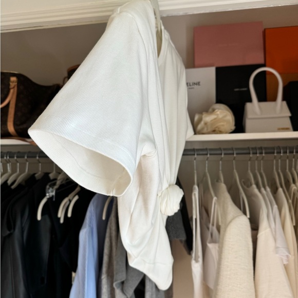 Magda Butrym White Knot Tee - Picture 4 of 6